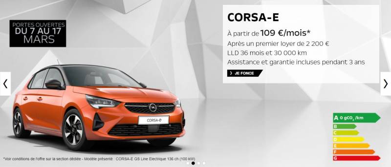 En mars les Ets Buquet Frères et Fils vous offrent la recharge de votre électrique Opel