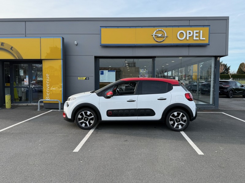 Citroën C3 Shine 1.2 Turbo 110ch - Véhicule essence petit budget d’occasion disponible chez Opel à Fécamp 76